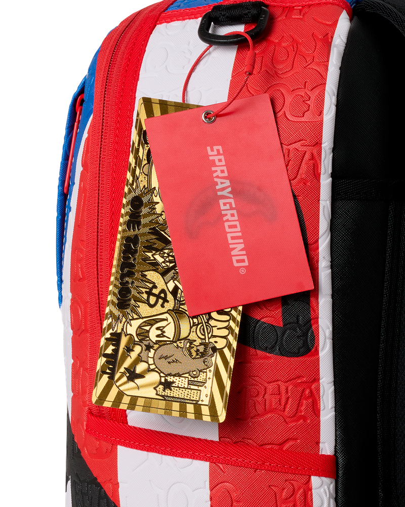 Sprayground Jon Z Puerto Rico Flag Center Shark - Multi-Color
