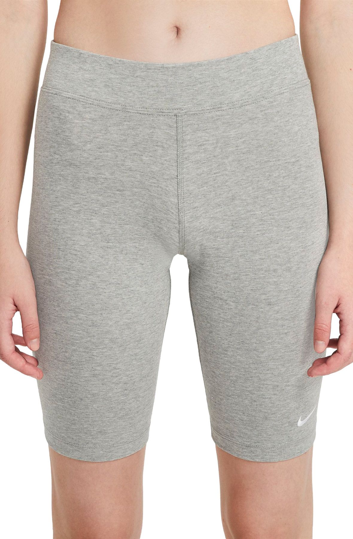 Women's Nike Sportswear Essential Bike Shorts Grey Heather/White CZ8526-063