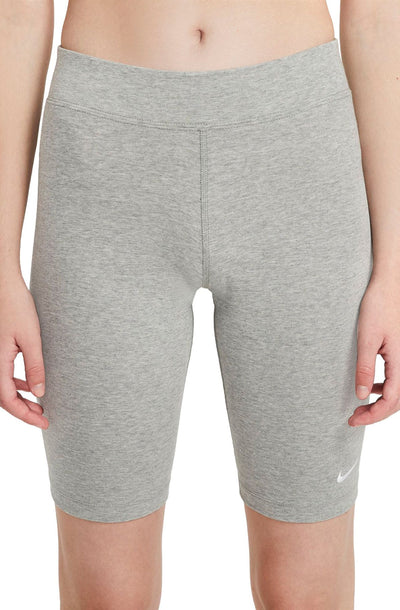 Women's Nike Sportswear Essential Bike Shorts Grey Heather/White CZ8526-063