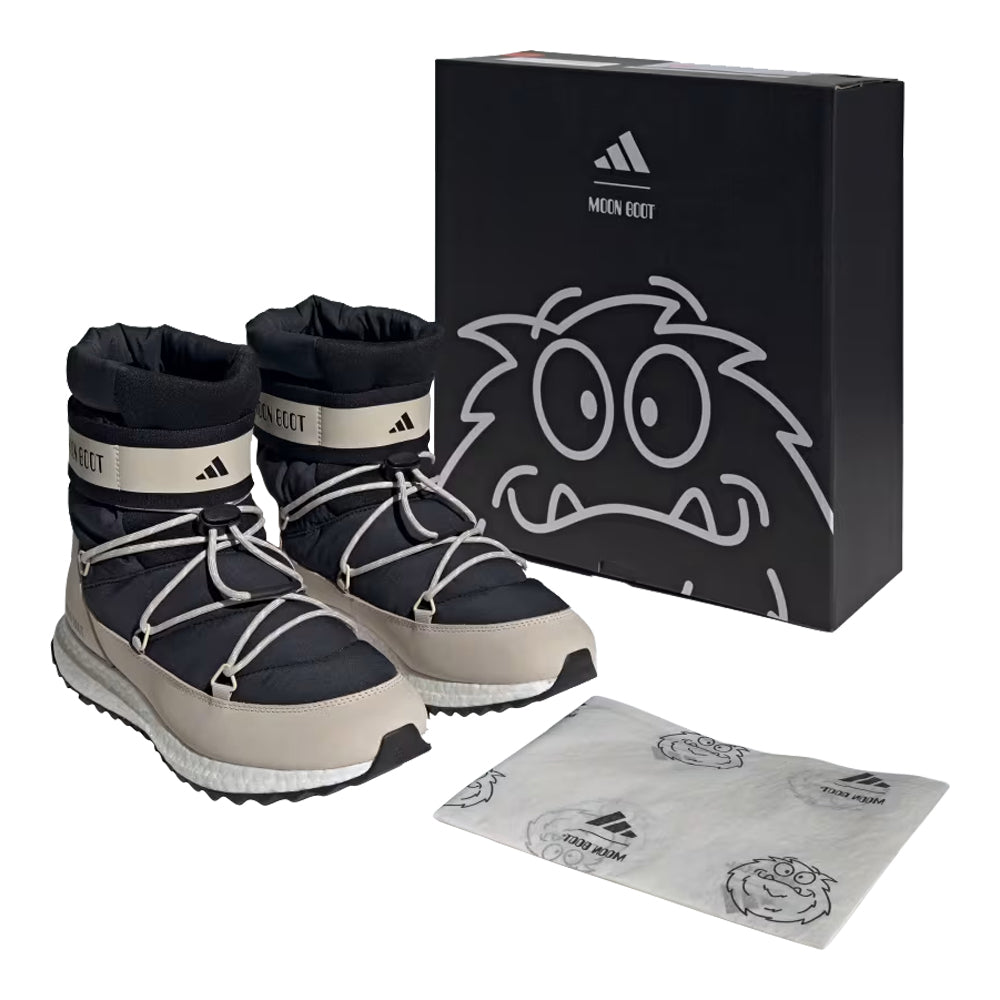 靴 moonboot ADIDAS X MOON BOOT BLACK ACE MID-TOP SNEAKERS | Moon Boot®
