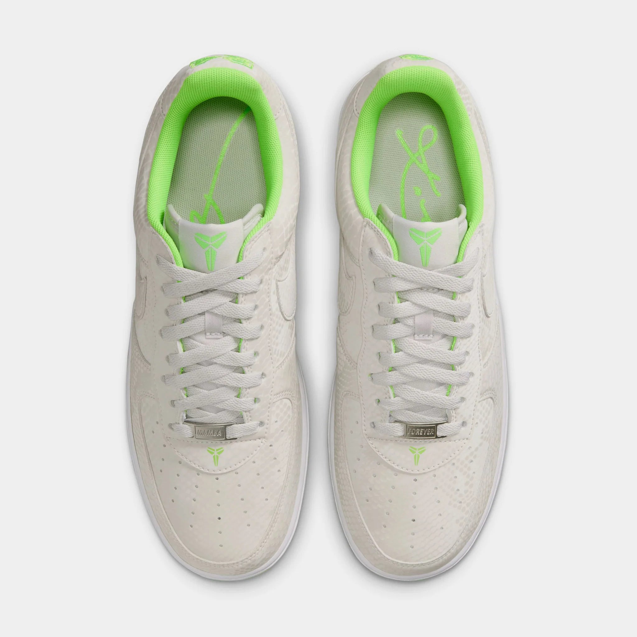 Men's Nike Kobe Air Force 1 Low Vast Grey/Electric Green/White IB0018-006