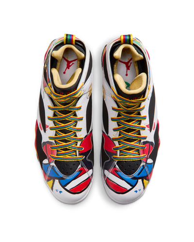 Men's Air Jordan 7 Retro Miro White/Metallic Gold/Sport Red/Varsity Royal IQ6573-100
