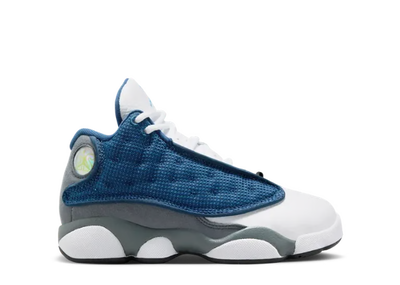 Little Kid's Air Jordan 13 Retro Navy/University Blue-Flint Grey-White DJ3005-400