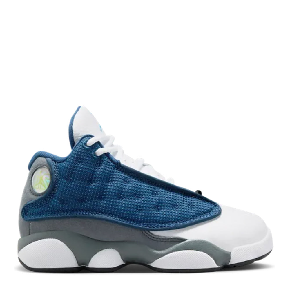 Little Kid's Air Jordan 13 Retro Navy/University Blue-Flint Grey-White DJ3005-400