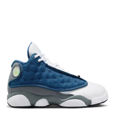 Little Kid's Air Jordan 13 Retro Navy/University Blue-Flint Grey-White DJ3005-400