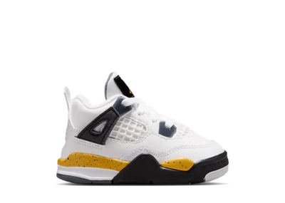 Toddler Air Jordan 4 Retro Tour Yellow White/Tour Yellow/Dark Blue Grey-Black BQ7670-102