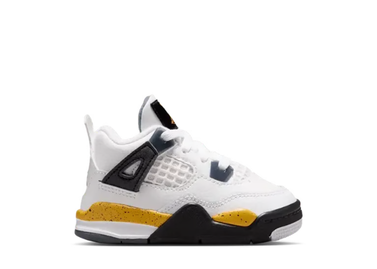 Toddler Air Jordan 4 Retro Tour Yellow White/Tour Yellow/Dark Blue Grey-Black BQ7670-102