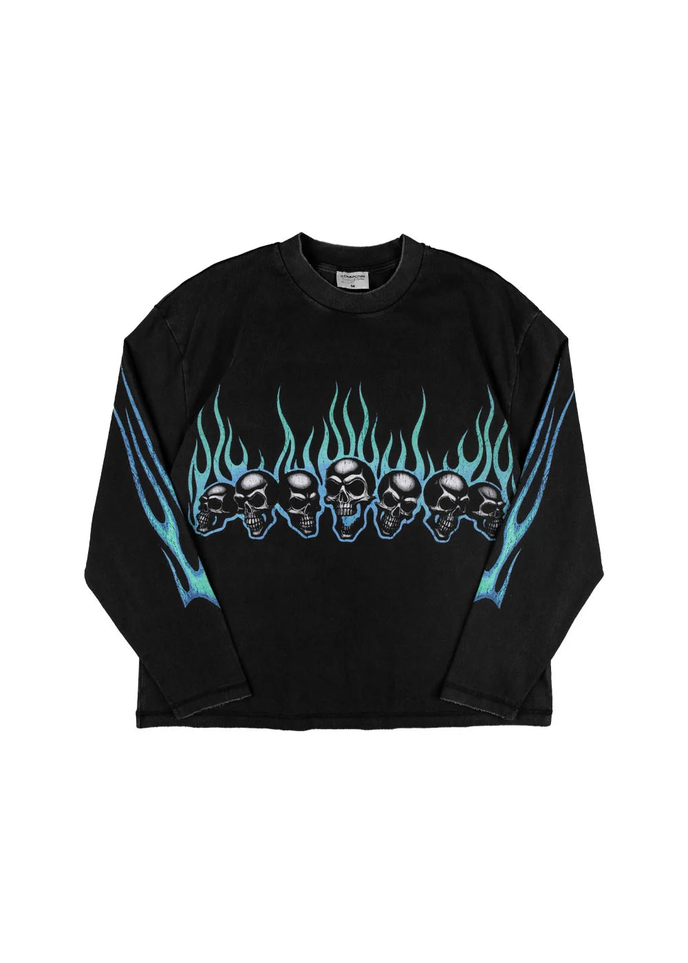 Men's Commons Anarchy Long Sleeve Tee Black ch5458-vntgbk