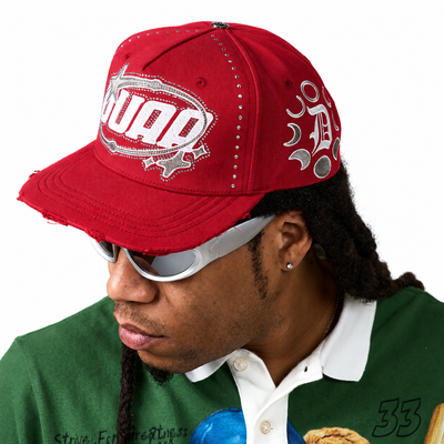 Men's Duaa Blaze Red Snapback Hat blazehat-red