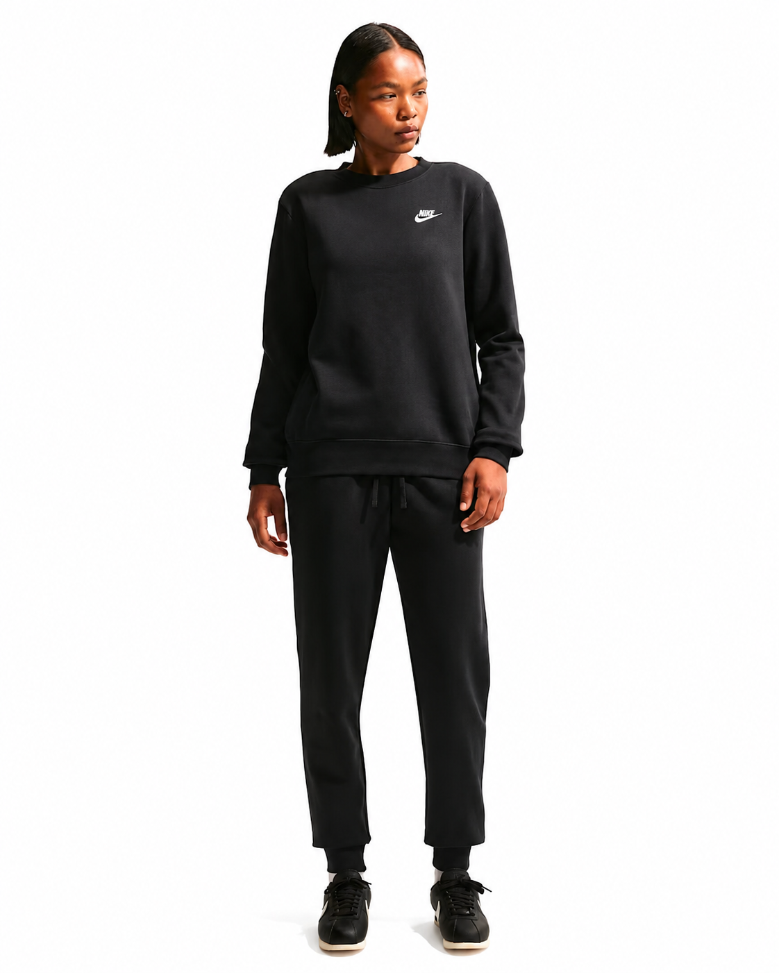 Nike Sportswear Club Fleece Mid-Rise Joggers Black/White DQ5191-010