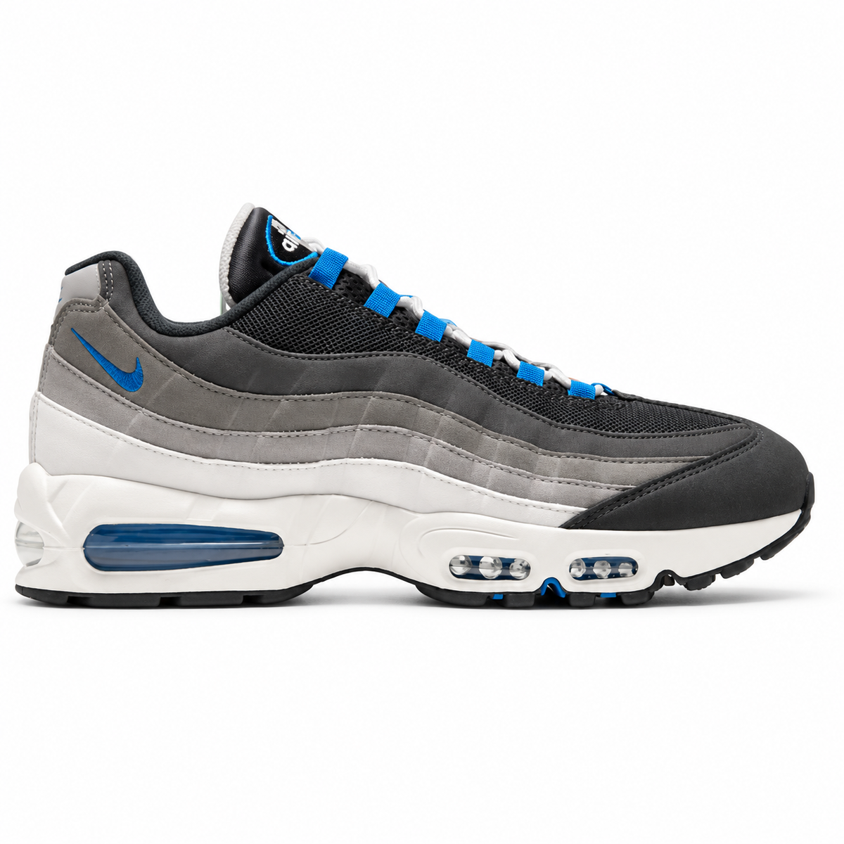 Men's Nike Air Max 95 Big Bubble Premium Anthracite/Light Graphite/Light Charcoal/Blue SparkJA0980-060