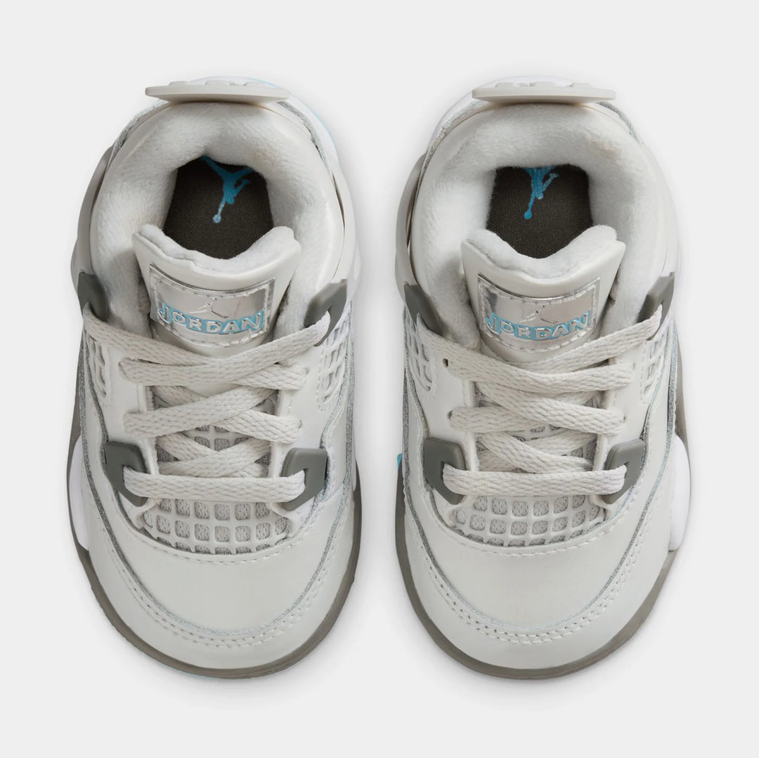 Air Jordan 4 Retro Toddler Sneakers - Blue Chill