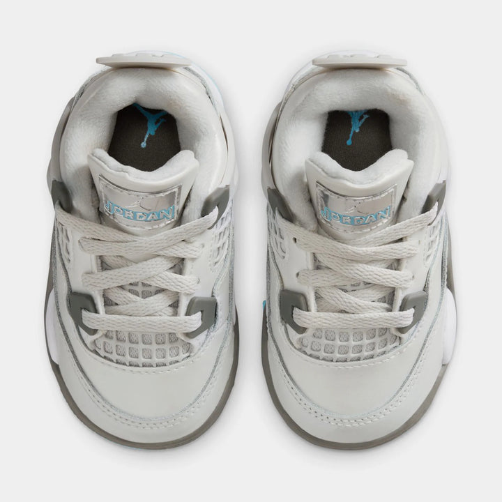 Air Jordan 4 Retro Toddler Sneakers - Blue Chill