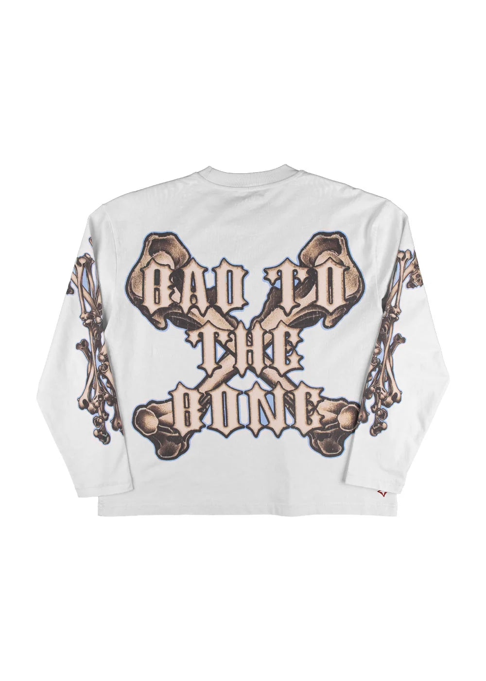 Men's Commons Bad to the Bone Long Sleeve Tee White ch5459-wht