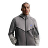 Men's Nike Tech Fleece Windrunner Full-Zip Hoodie - Pencil Point/Medium Ash/College Grey/Sapphire