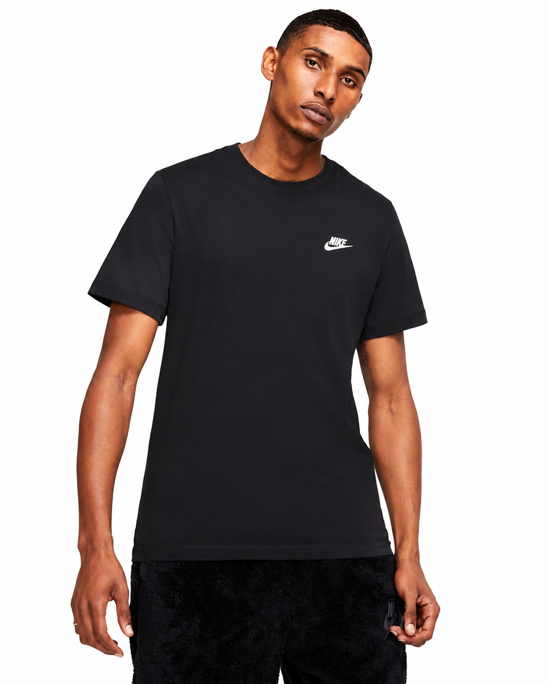 Men's Nike Sportswear Club T-Shirt Black/White AR4997-013
