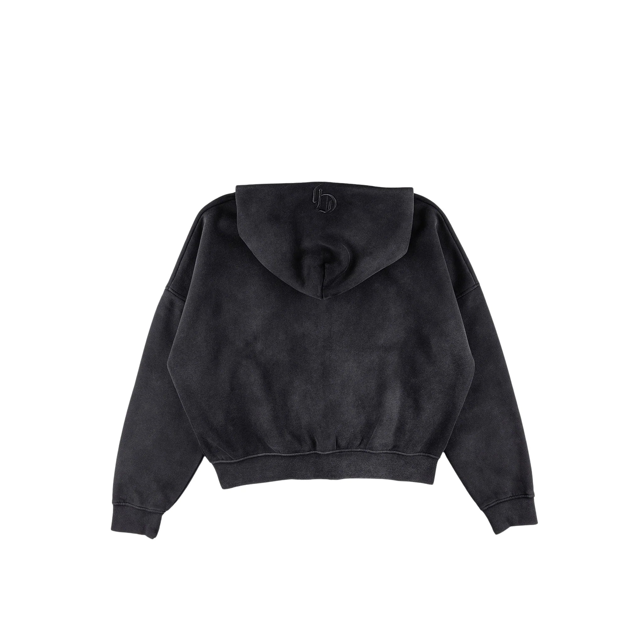 Men's Common Hype Zip Up Hoodie Faded Black ch3979-blk