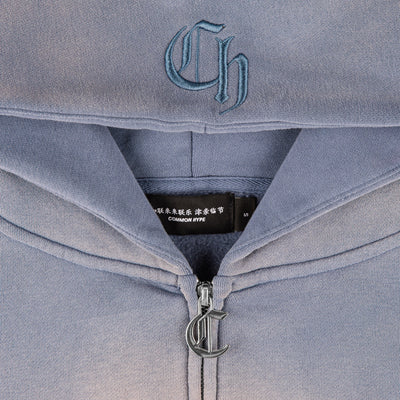 Men's Common Hype Zip Up Hoodie Blue ch3980-blue
