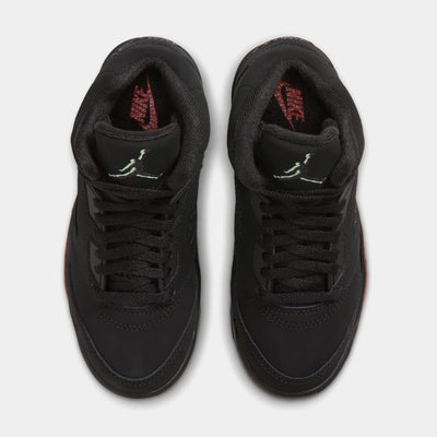 Little Kid's Air Jordan 5 Retro Halloween Black/Black/Picante Red/Glow N The Dark HQ7979-001