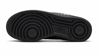 Big Kid's Nike Air Force 1 Black/University Red/Metallic Silver/Black IQ2241-001