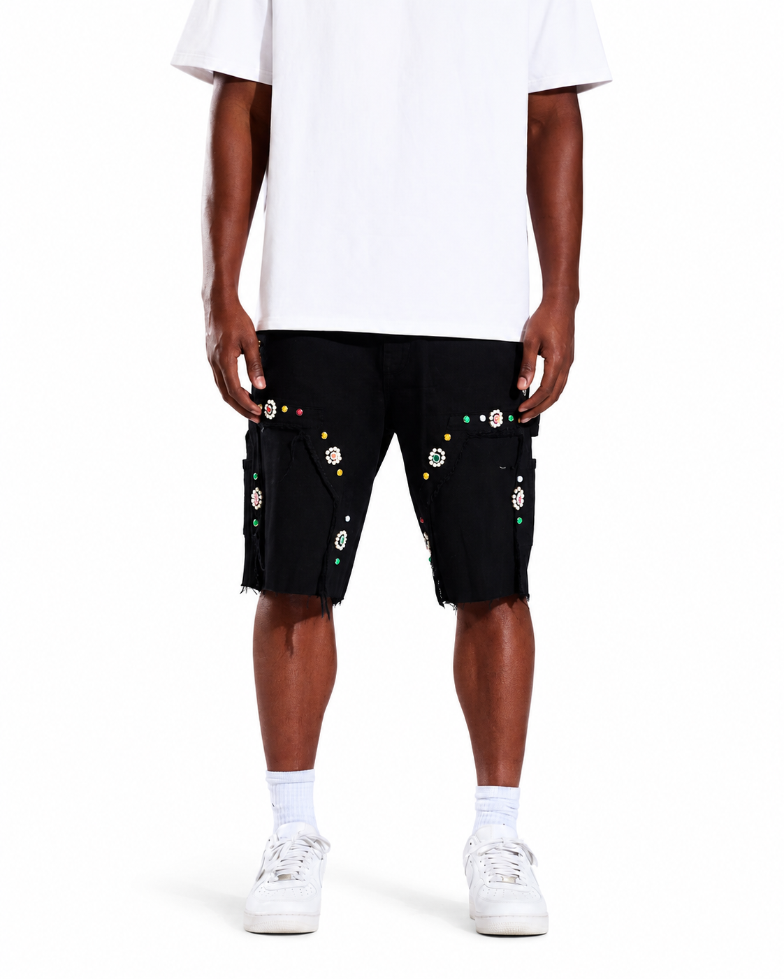 Men's Crysp Denim Shorts Black CRY-SUM26-021-JETBK