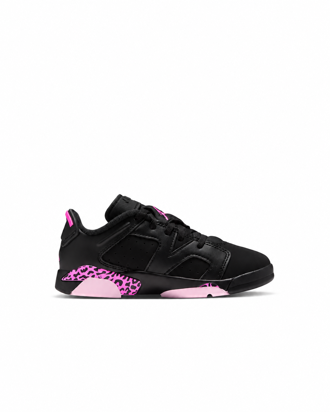 Little Kid's Jordan 6 Retro Low Black/Pink Foam/Laser Fuchsia IQ5506-001