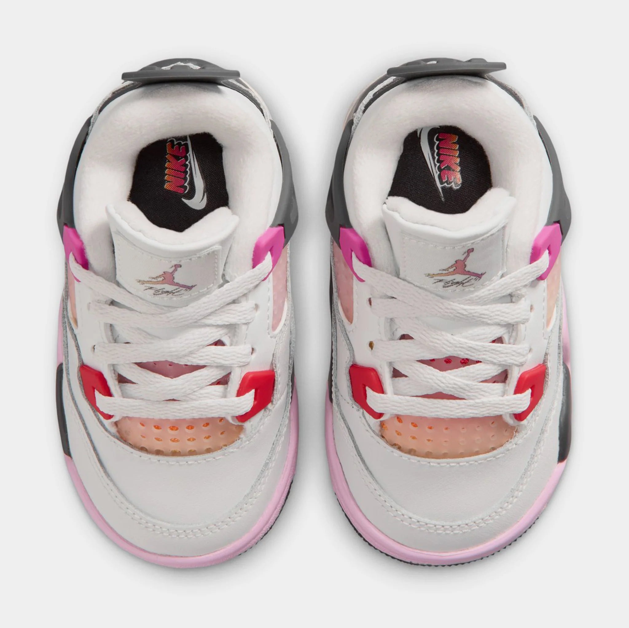 Toddler Air Jordan 4 Retro Comic Off White/Anthracite/Neutral Grey/Fire Pink/Light Arctic Pink/Muslin IO2364-100