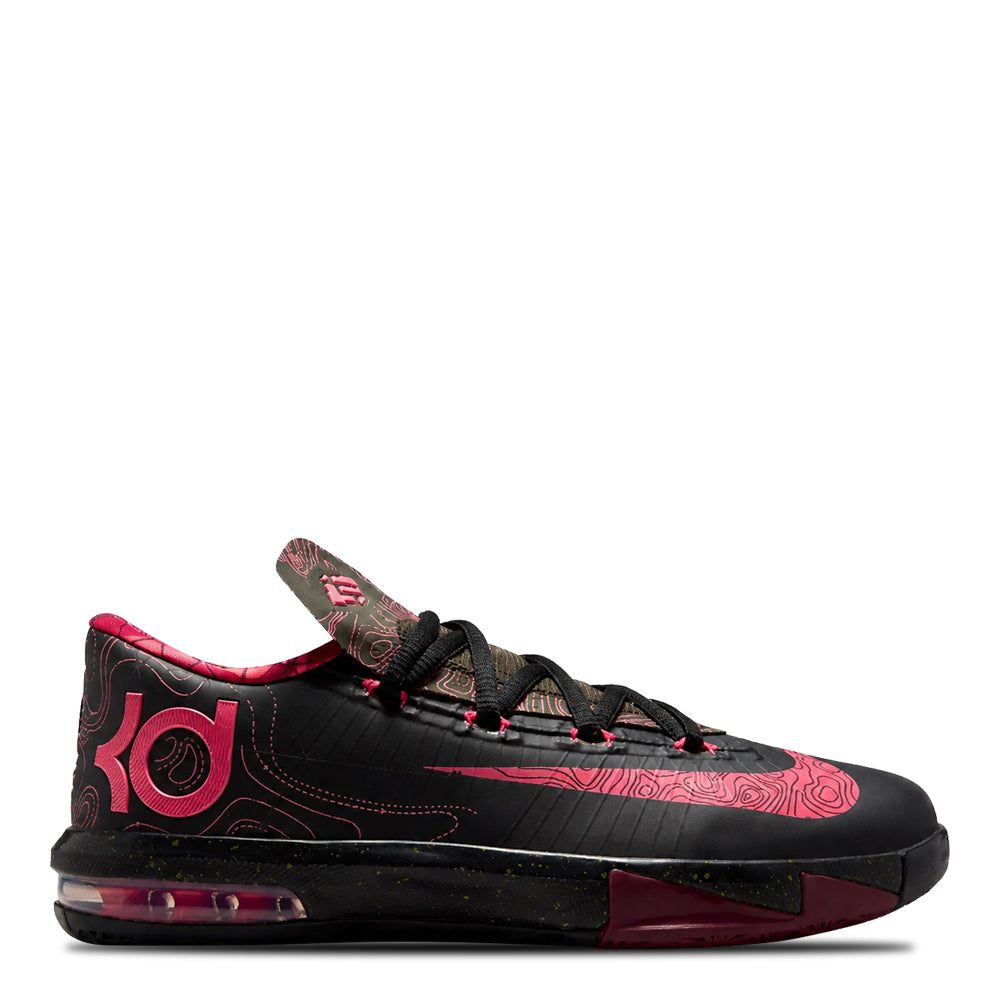 Big Kid's Nike KD 6 Meteorology (2026) Black/Atomic Red/Medium Olive/Noble Red IU1287-001