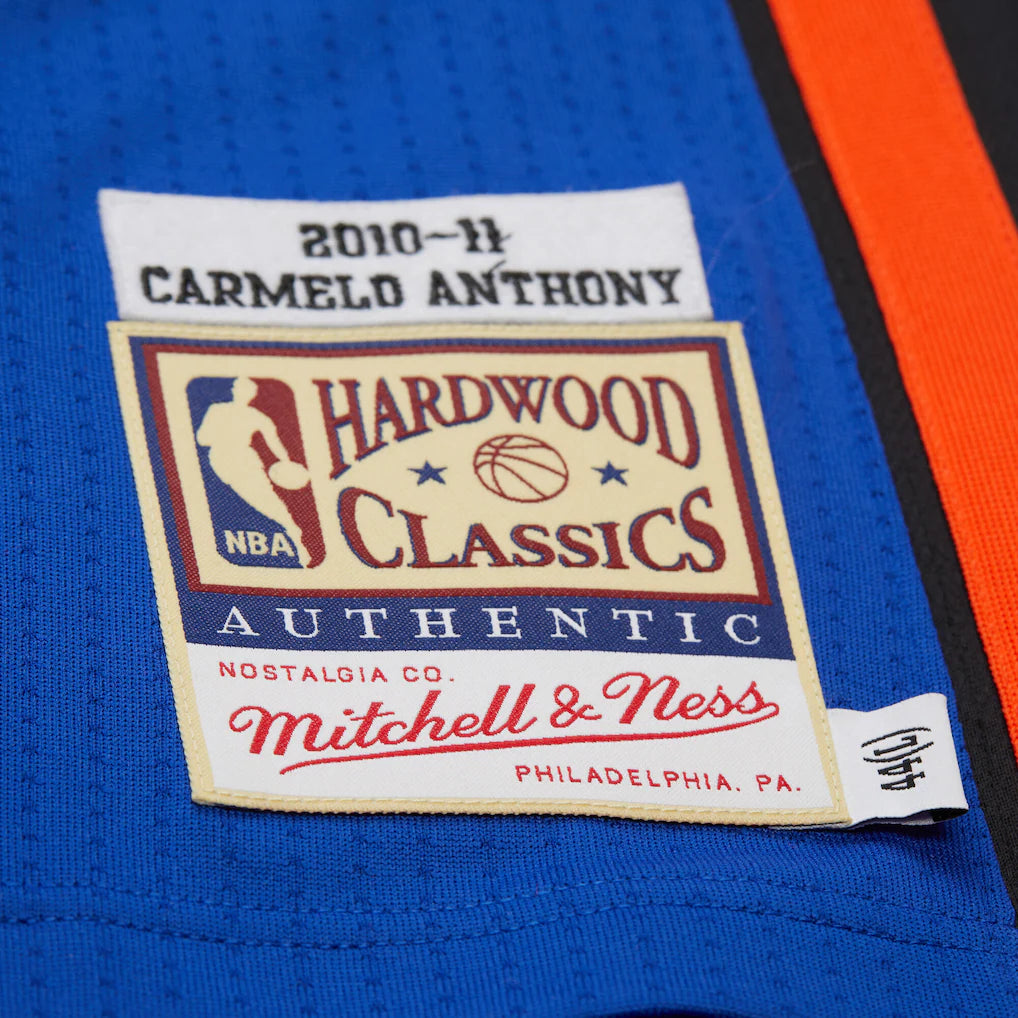 Mitchell & Ness Carmelo Anthony New York Knicks 2010-11 Blue Authentic Jersey jy9842-nykroya