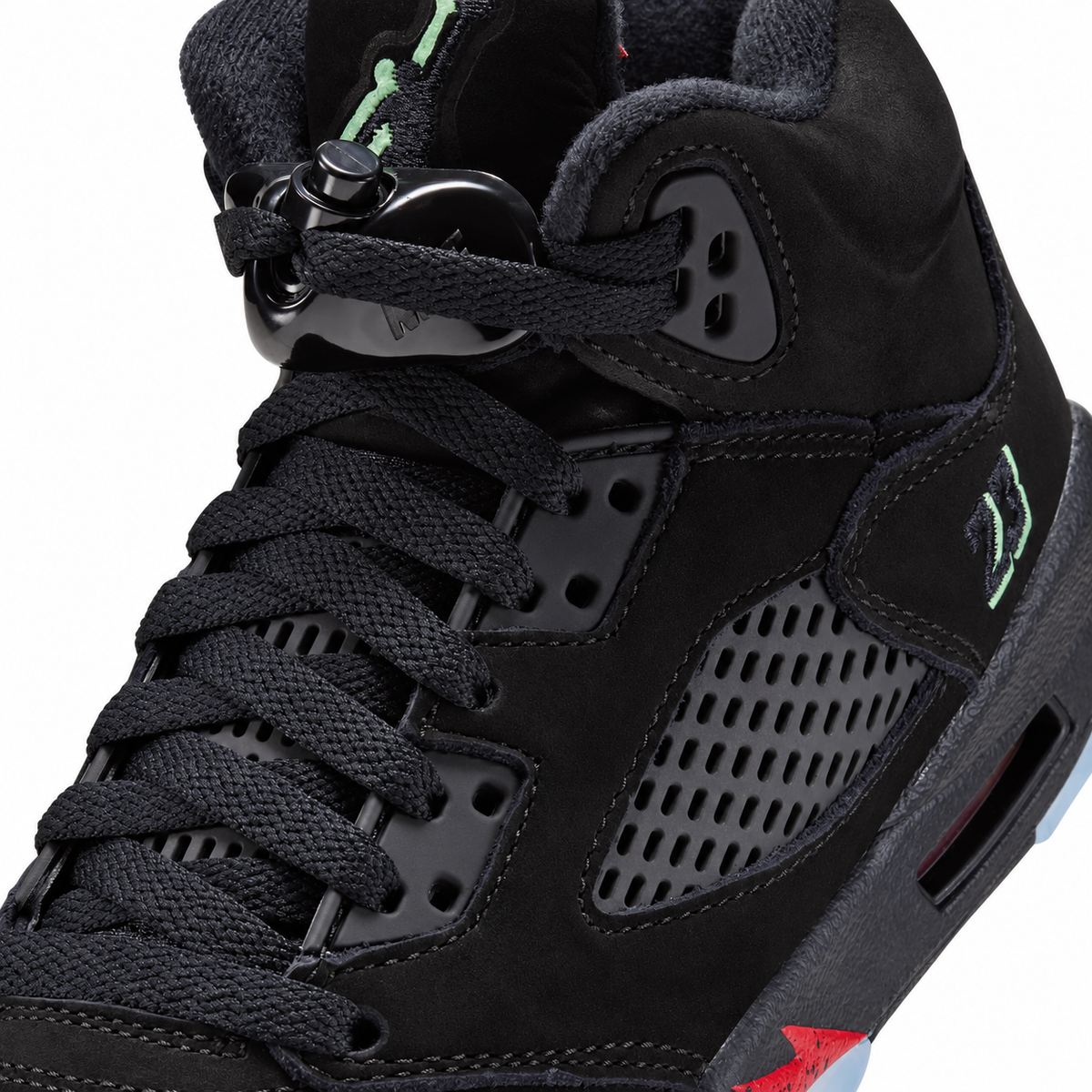 Big Kid's Air Jordan 5 Retro Halloween Black/Picante Red/Glow N The Dark HQ7980-001