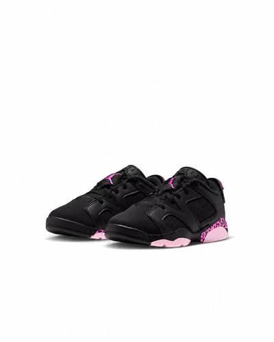 Little Kid's Jordan 6 Retro Low Black/Pink Foam/Laser Fuchsia IQ5506-001