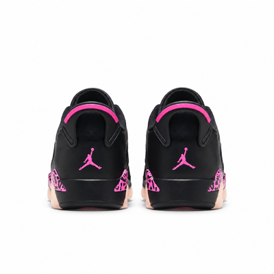 Big Kid's Air Jordan 6 Retro Low Black/White/Fierce Pink 768878-001