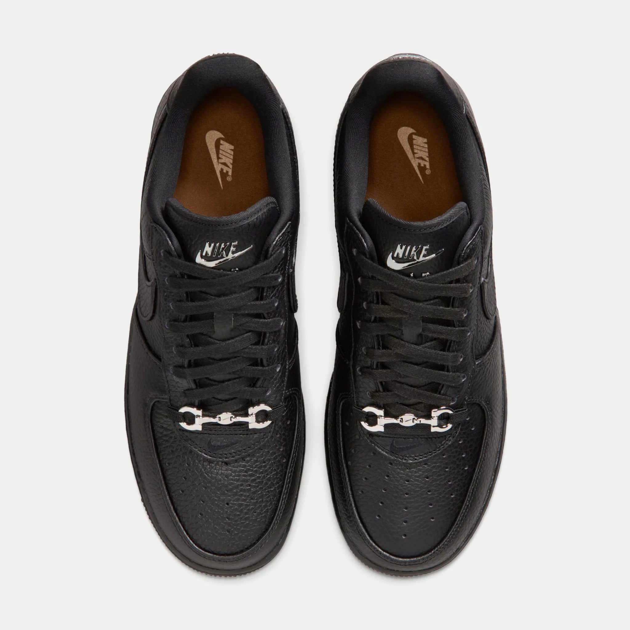 Nike Air Force 1 Low Retro Premium "Black Leather" Men's Sneakers