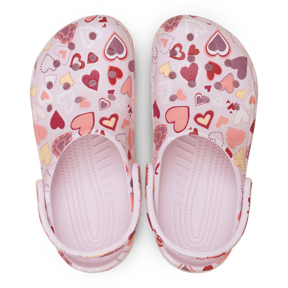 Crocs Kids' Classic VDay Clog K - Pink Milk/Hearts 2