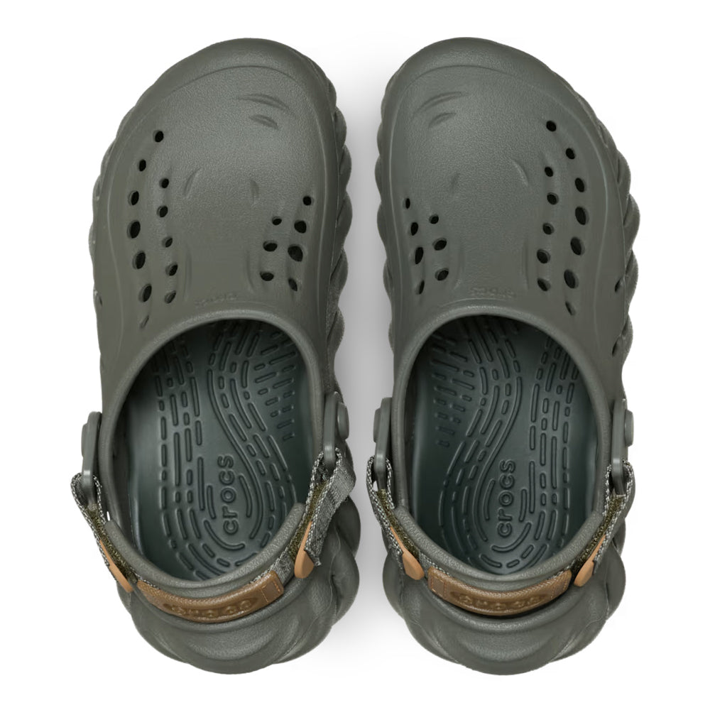 Crocs Kids' Echo Gum Tab Clog - Dusty Olive 2