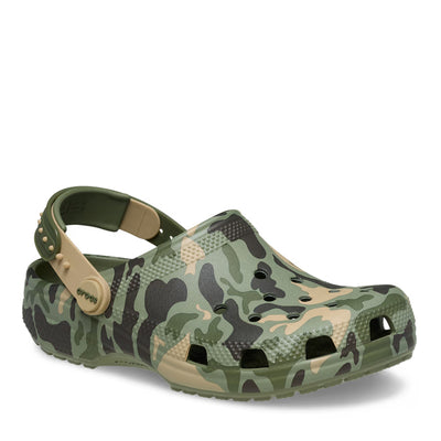 Crocs Classic Snap Backstrap Camo Kids' Clogs