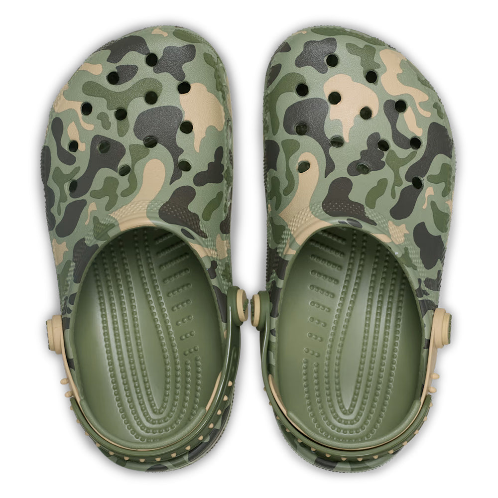 Crocs Classic Snap Backstrap Camo Kids' Clogs