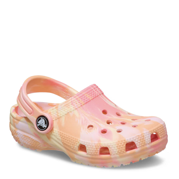 Crocs Toddler Classic Marbled Clog - Guava/ Multi Color 4