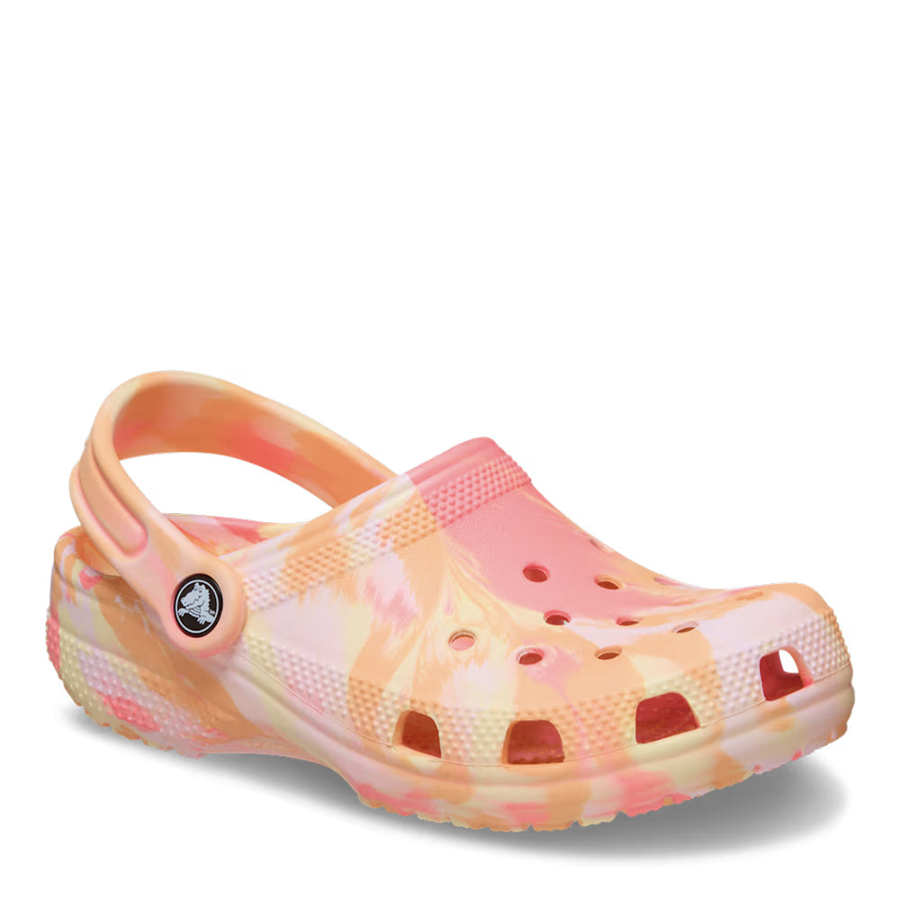Crocs Kids' Classic Marbled Clog - Guava/Multi-Color 4