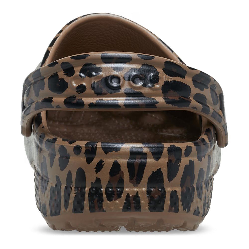 Crocs Kids Classic Animal Clog - Sepia/Leopard 3