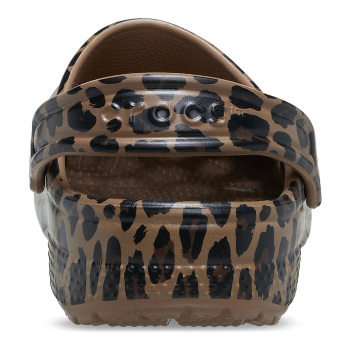 Crocs Kids Classic Animal Clog - Sepia/Leopard 3