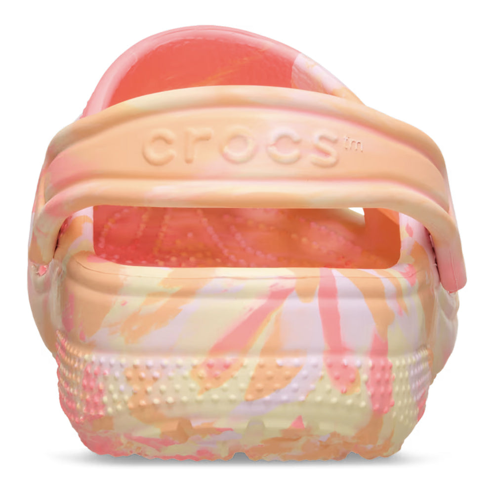 Crocs Kids' Classic Marbled Clog - Guava/Multi-Color 3