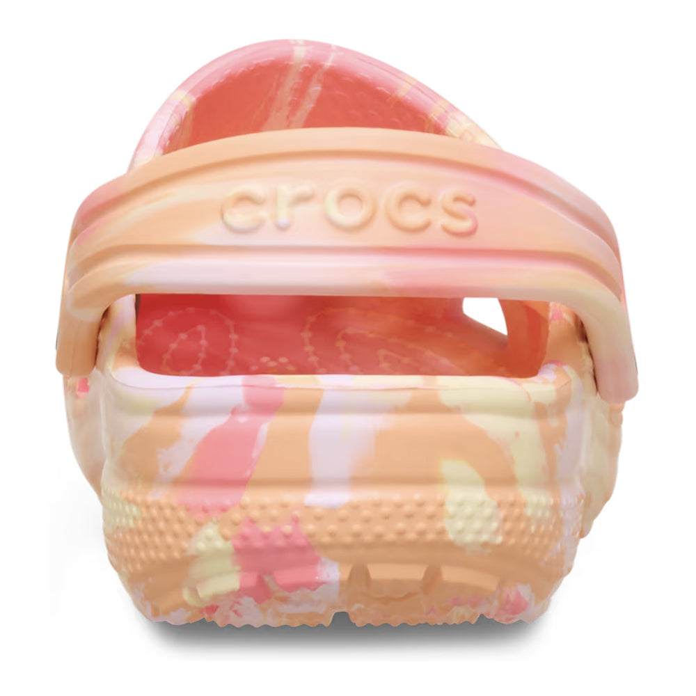 Crocs Toddler Classic Marbled Clog - Guava/ Multi Color 3