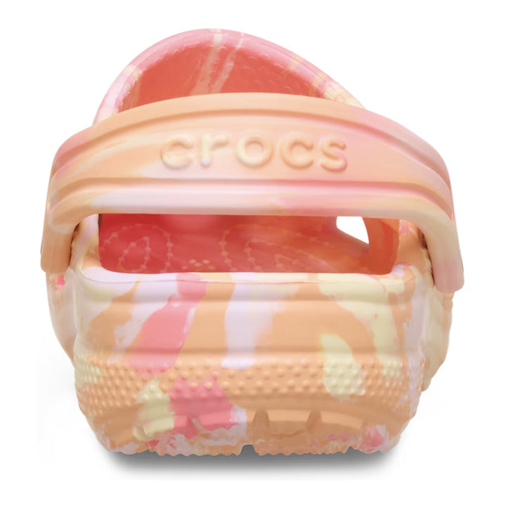 Crocs Toddler Classic Marbled Clog - Guava/ Multi Color 3