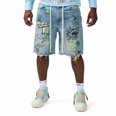 Men's Duaa Surf Short Blue Surf-Blue