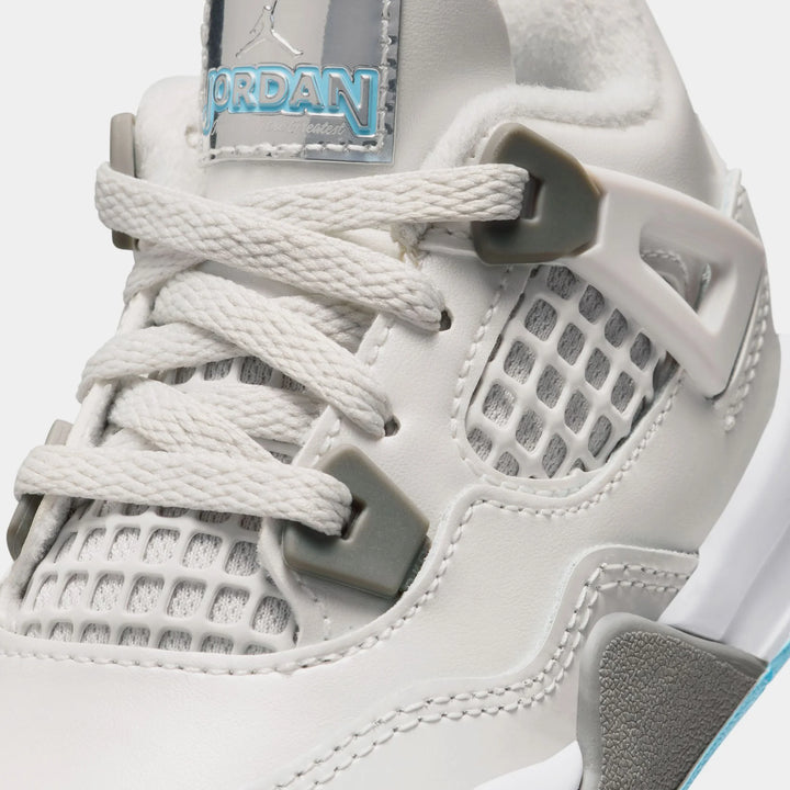 Air Jordan 4 Retro Toddler Sneakers - Blue Chill