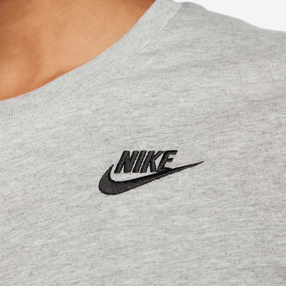 Women's Nike Sportswear Club Essentials T-Shirt - Dark Grey Heather & Black