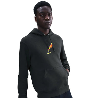 Men's Nike Sportswear Club Sole Food Pullover Fleece Hoodie - Off Noir 2