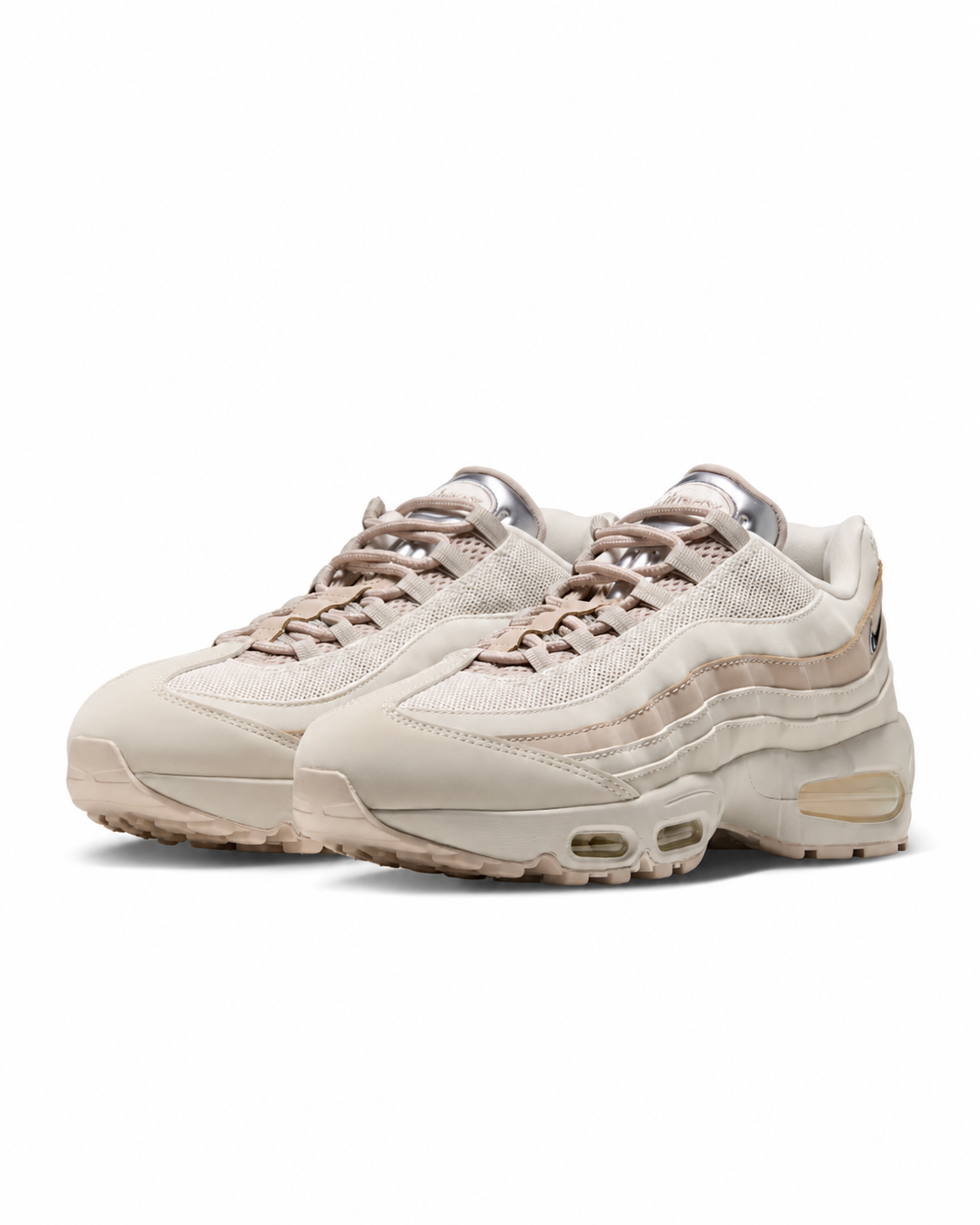 Women's Nike Air Max 95 Big Bubble Chrome Light Bone/Cream II/Sail/Metallic Silver IV3305-001