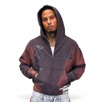 Men's Duaa Full Zip Hoodie Cave Stone cavehoodie-gry